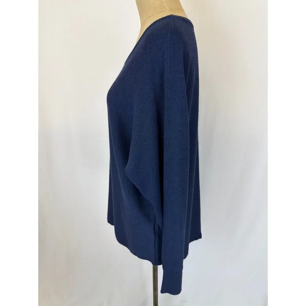 NWT Soya Concept Blue Button Back Sweater Size XL #0445